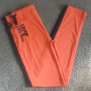 NWT Orange "R Team" Leggings